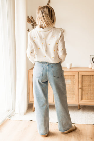 Jean Amos bleu clair
