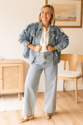 Jean Amos bleu clair