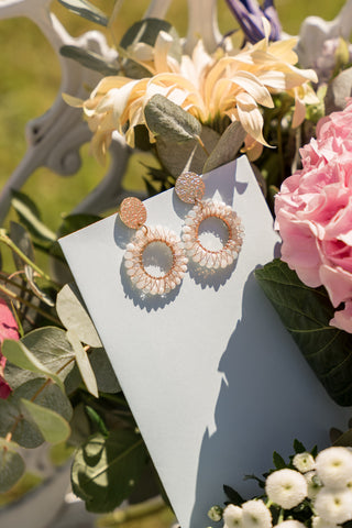 Boucles d'oreilles Nolwenn blanc