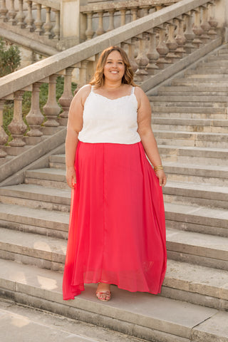 Jupe Zora corail