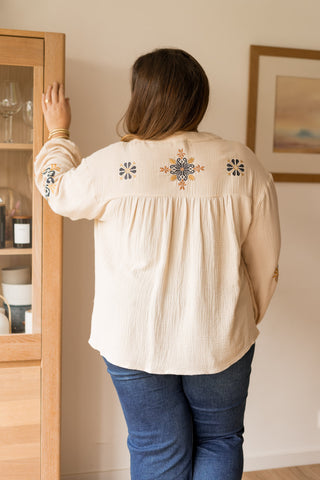 Blouse Nilana beige