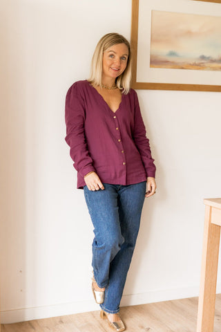 Blouse Jude prune