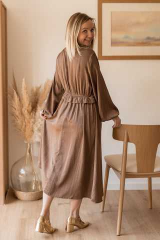 Robe Giselle marron