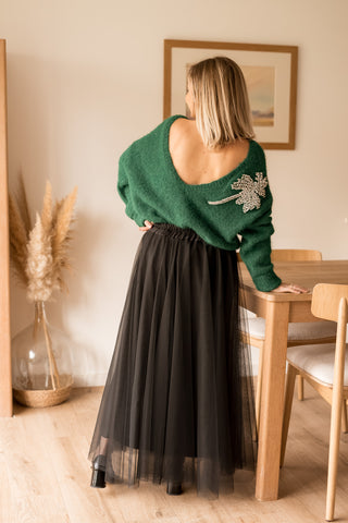 Pull Palmire vert