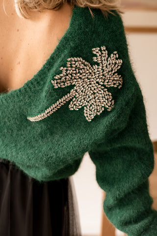 Pull Palmire vert