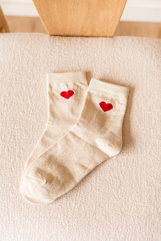 Chaussettes Heart écru