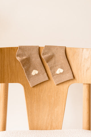 Chaussettes Heart camel