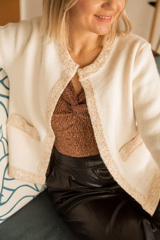 Veste gilet Ambroise écru