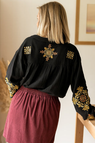 Blouse Nilana noir