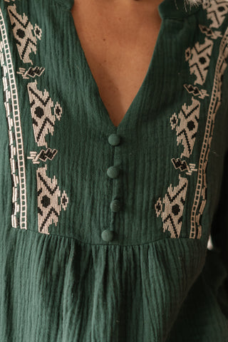 Blouse Clarence vert