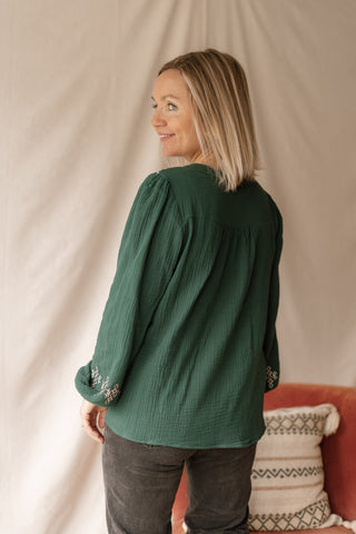 Blouse Clarence vert