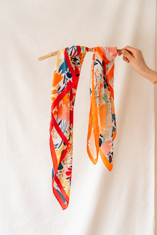 Foulard Folia orange