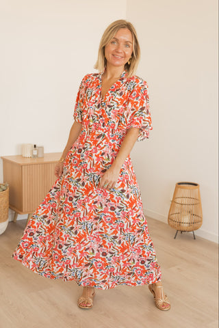 Robe Palama corail