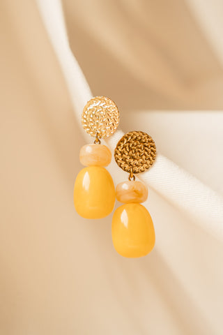 Boucles d'oreilles Pop jaune