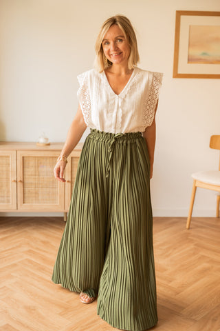 Pantalon Tess kaki