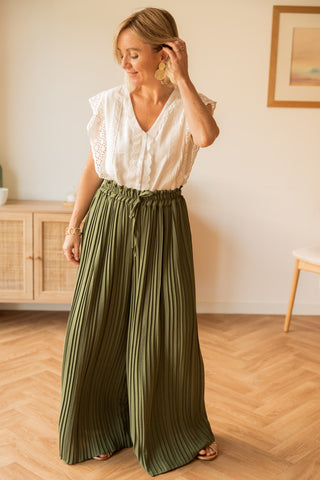 Pantalon Tess kaki
