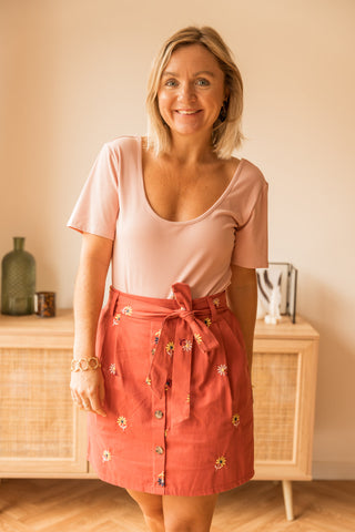 Jupe Loria rose