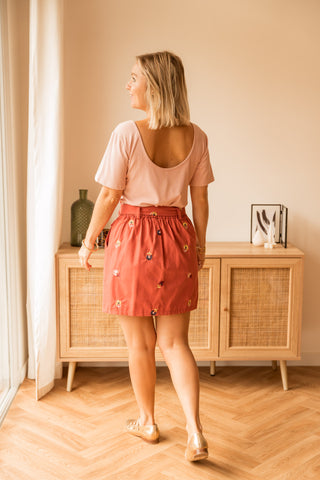 Jupe Loria rose