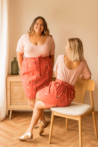 Jupe Loria rose
