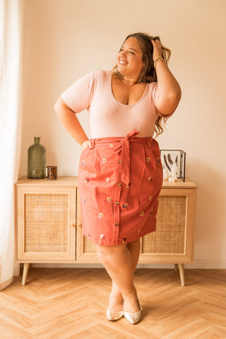 Jupe Loria rose