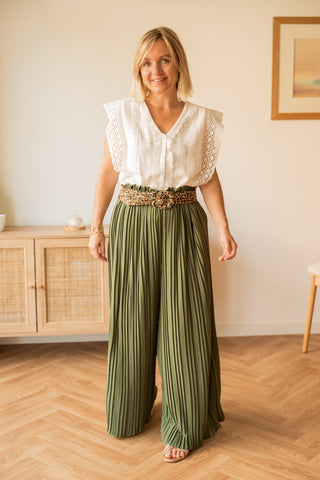 Pantalon Tess kaki