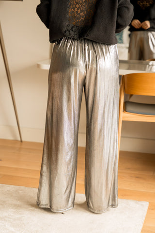 Pantalon Claudia argent
