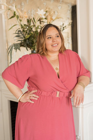 Robe Alizea vieux rose