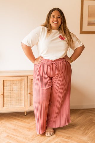 Pantalon Tess vieux rose