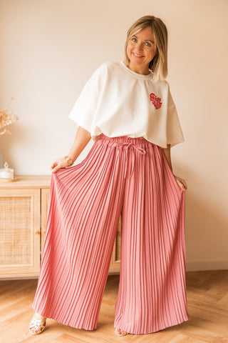 Pantalon Tess vieux rose