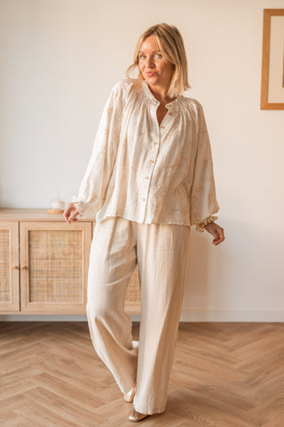 Pantalon Ysario beige
