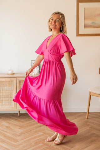Robe Maréva fuchsia