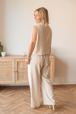 Pantalon Ysario beige