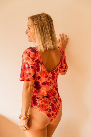 Body Romy aquarelle rouge