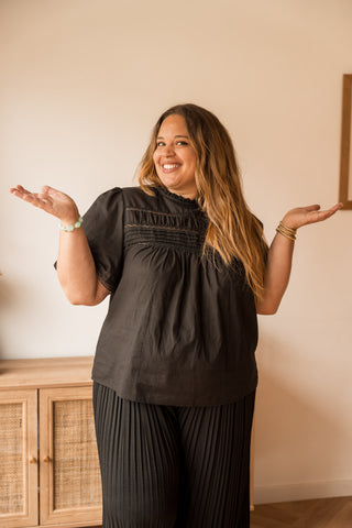 Top Esmée noir