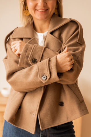 Manteau Karl taupe