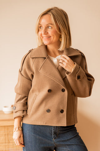 Manteau Karl taupe