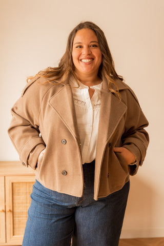 Manteau Karl taupe