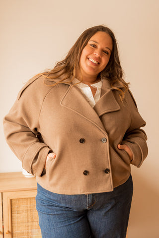 Manteau Karl taupe
