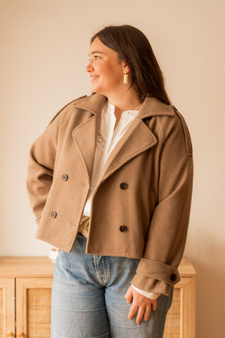Manteau Karl taupe