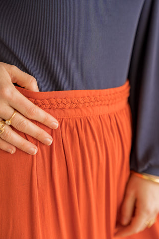 Jupe Manda terracotta