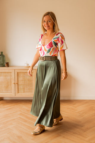 Jupe Olga verte