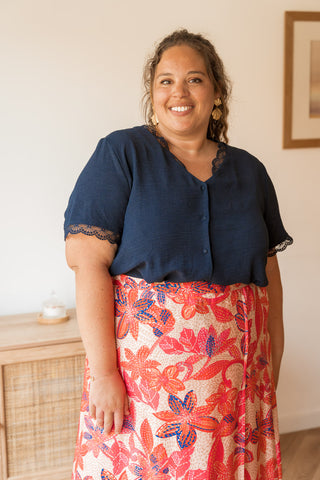 Blouse Thaïs marine