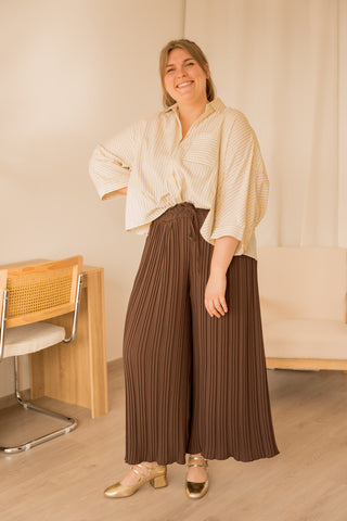 Pantalon Tess chocolat