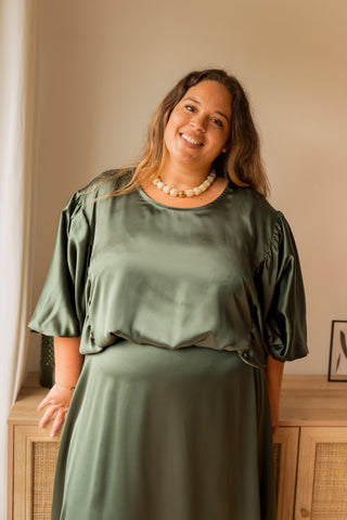 Blouse Olga vert
