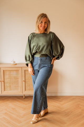 Blouse Olga vert