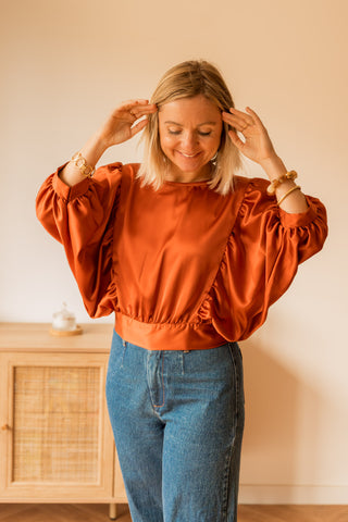 Blouse Olga terracotta