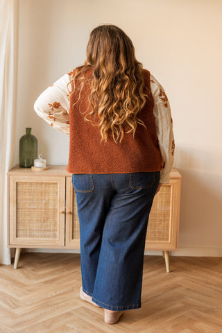 Gilet sans manches Simon brique