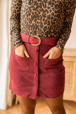 Jupe Nalaya bordeaux