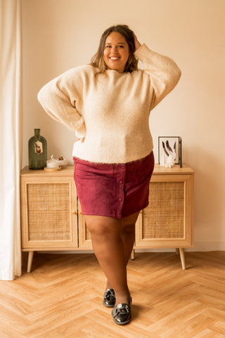 Jupe Nalaya bordeaux