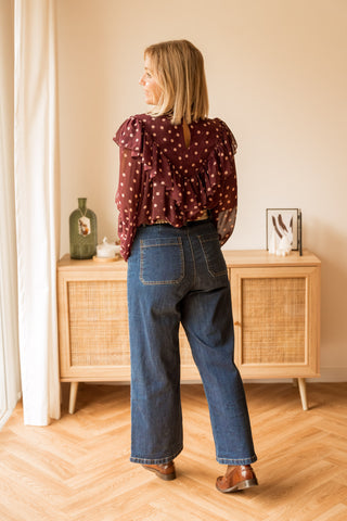 Blouse Candice bordeaux